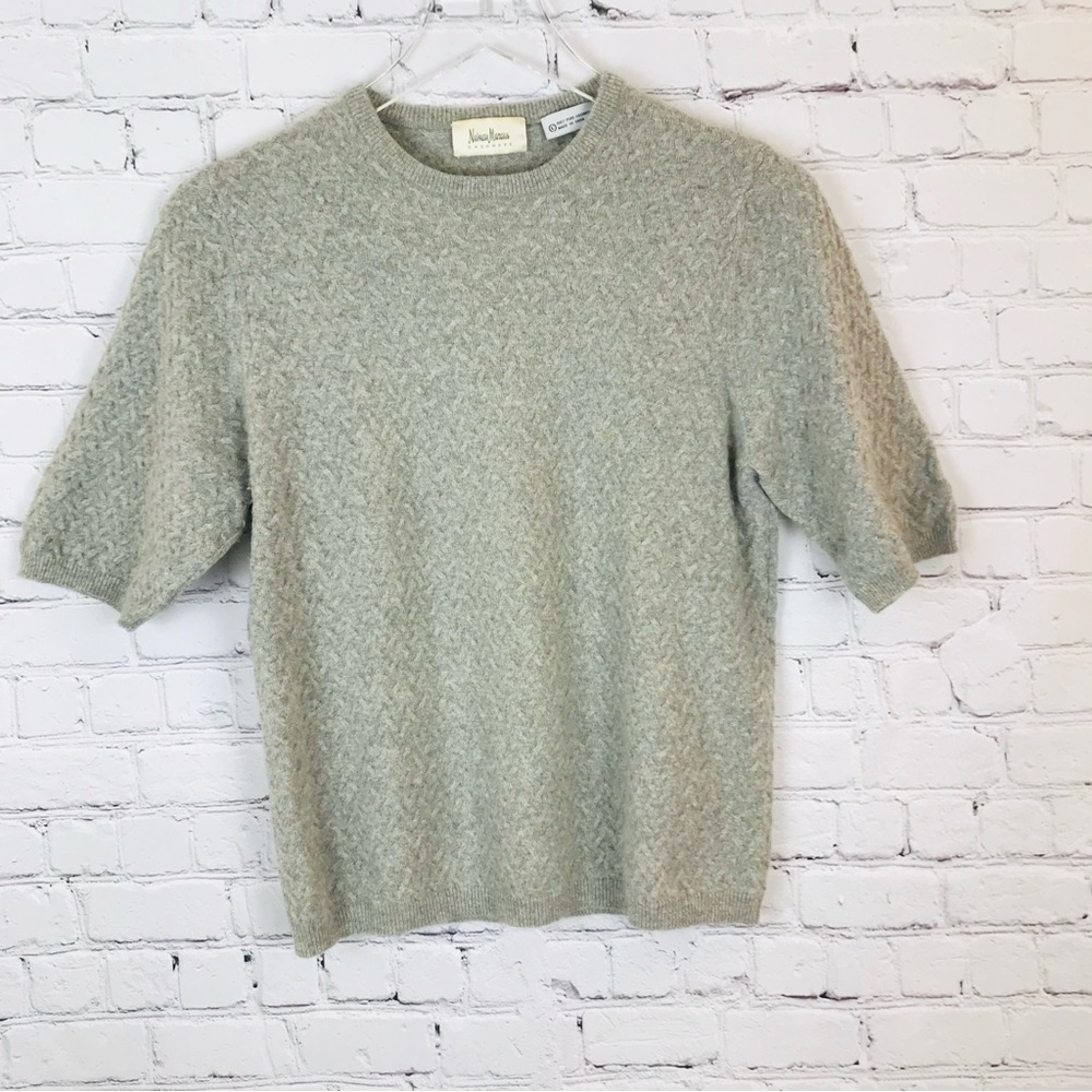 Neiman Marcus Gray Cashmere Sweater L